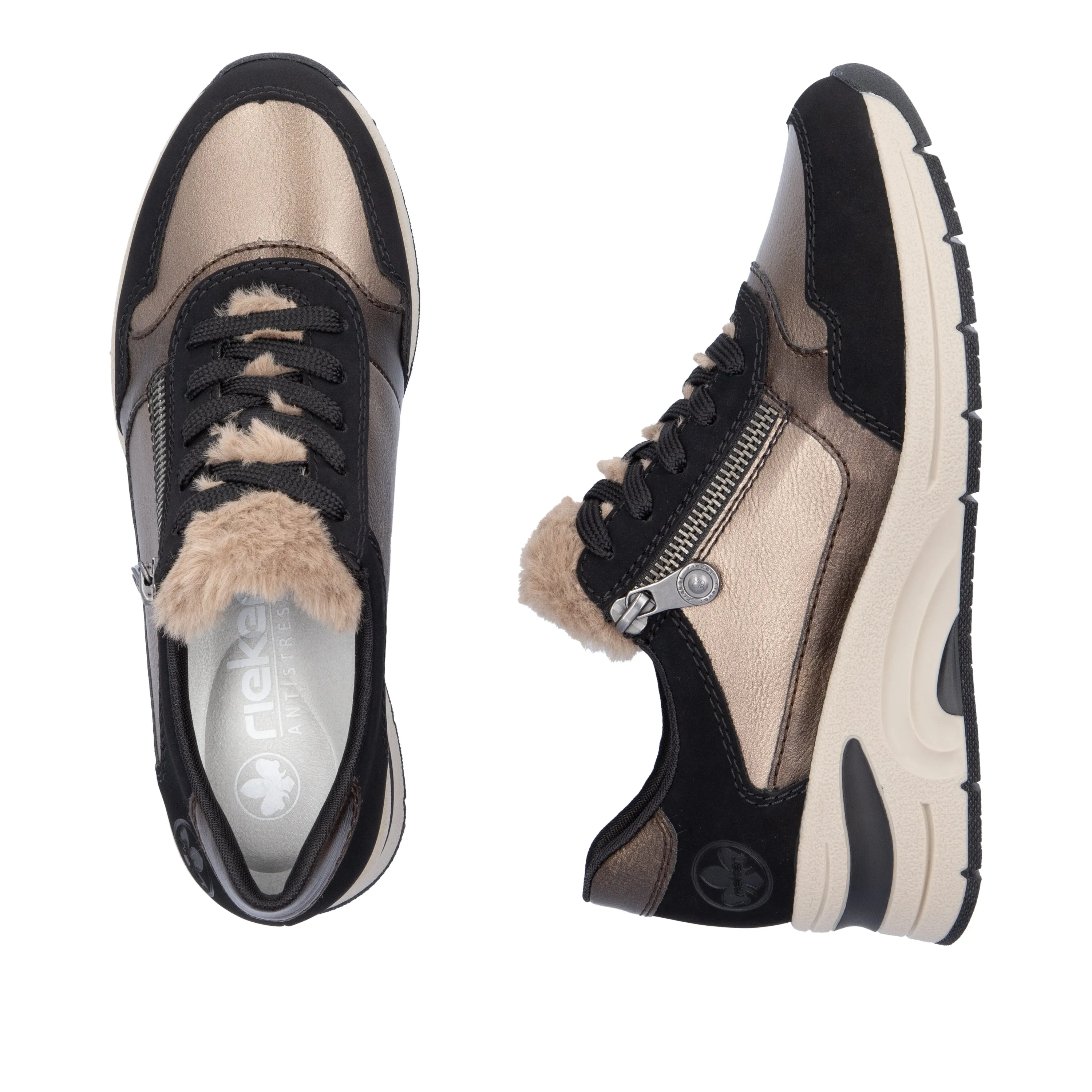 Rieker Womens Trainer N9301-90 Beige Combi