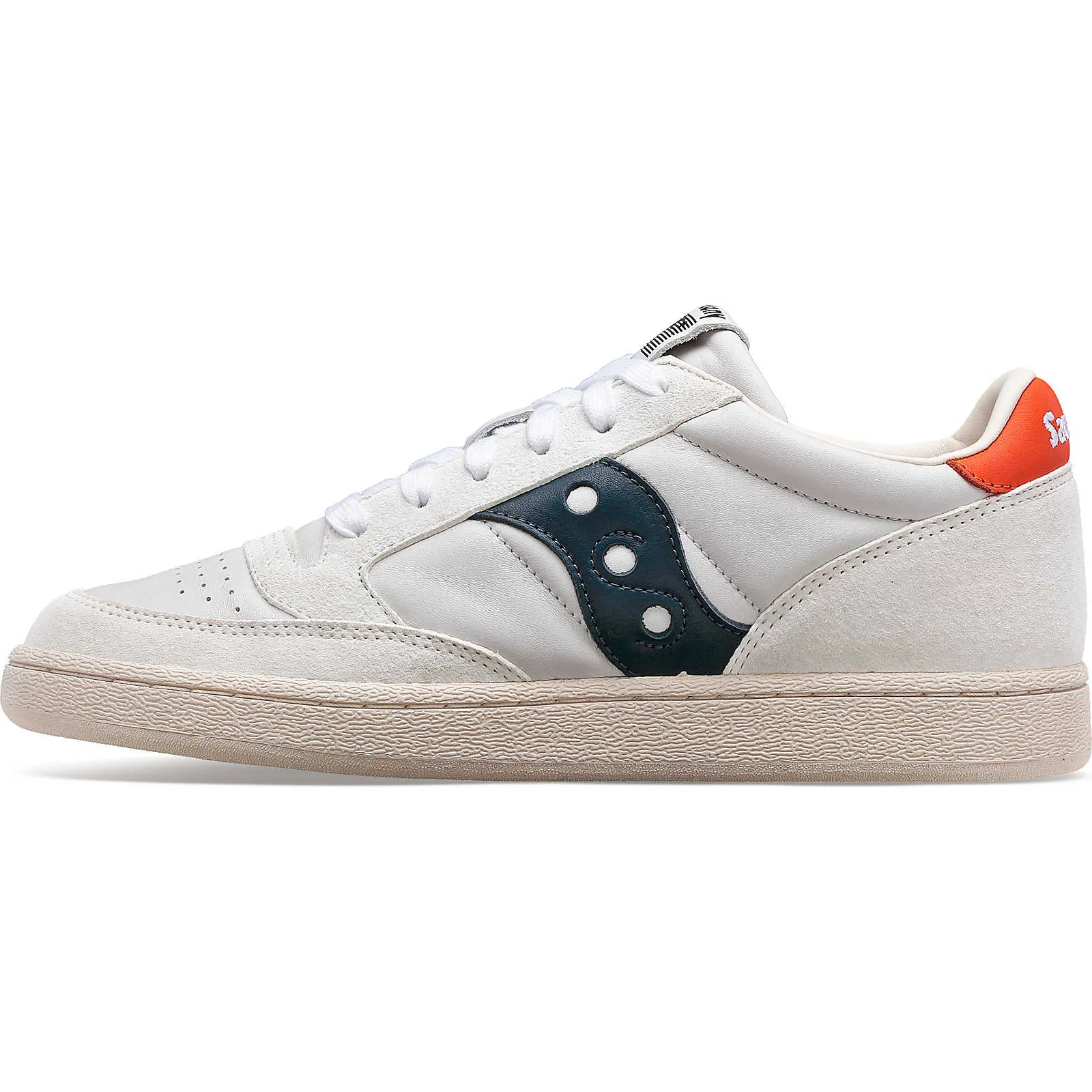 Saucony Mens Jazz Court Trainers - White / Blue