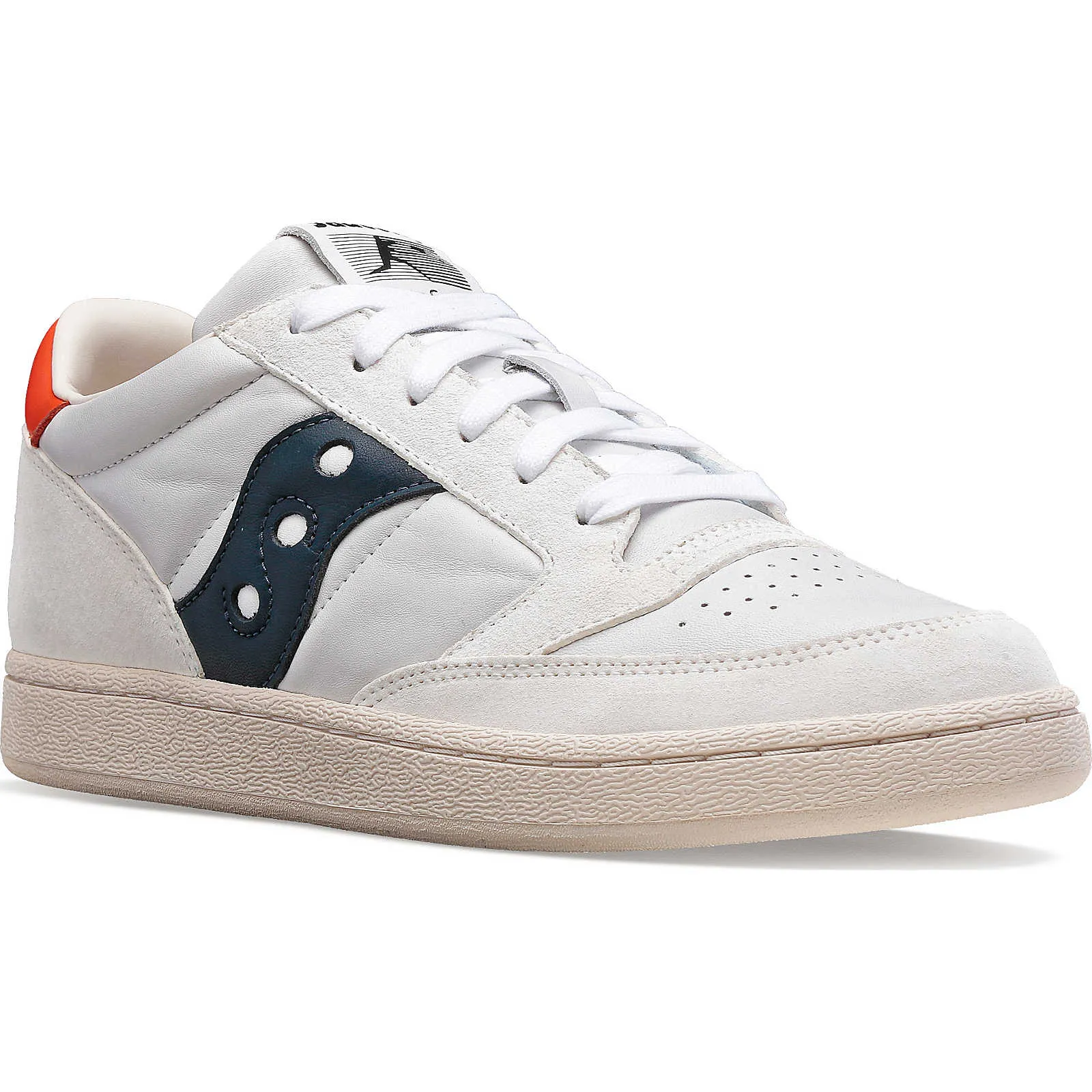 Saucony Mens Jazz Court Trainers - White / Blue