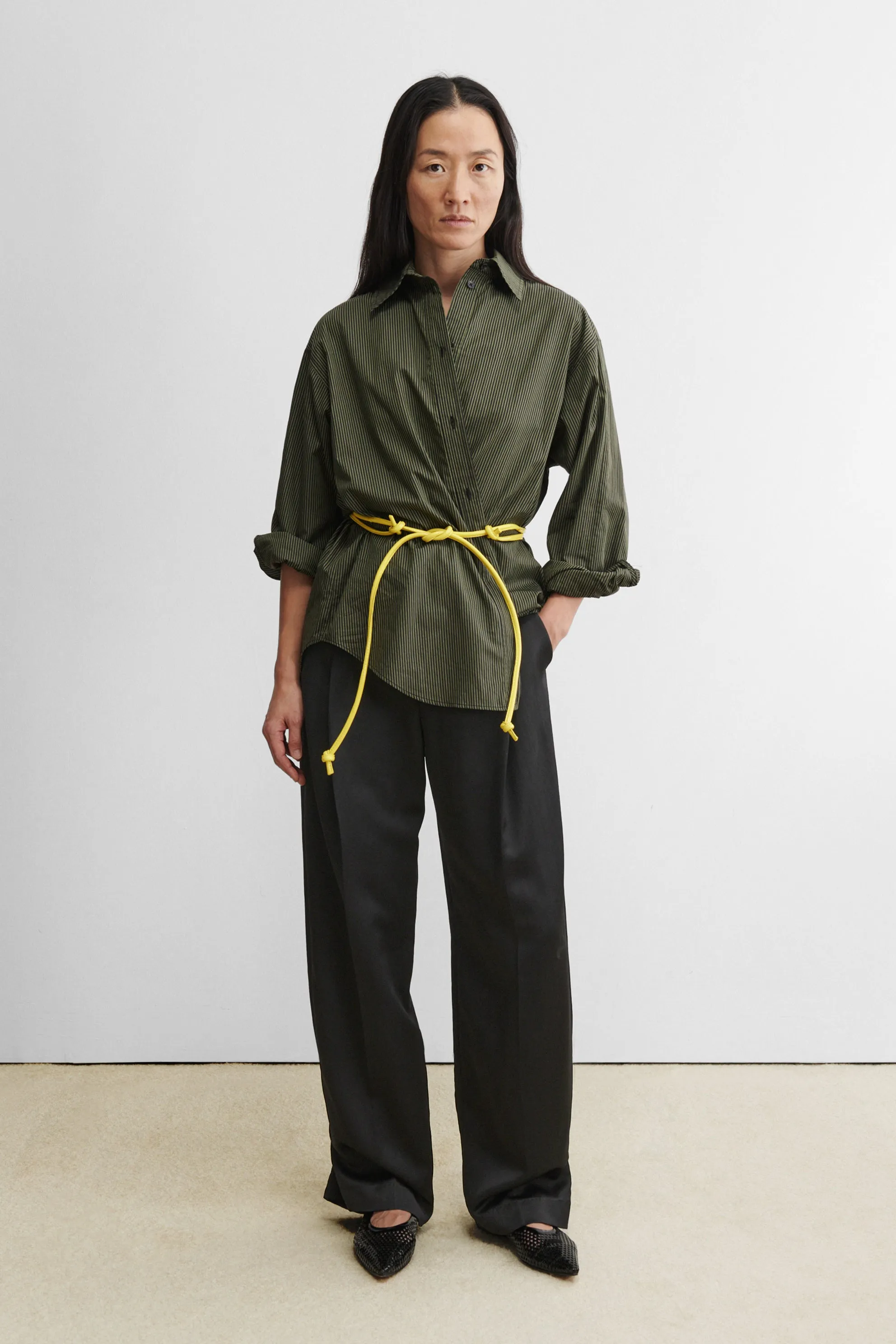 Skinny Tubular Tie Belt (Waist)