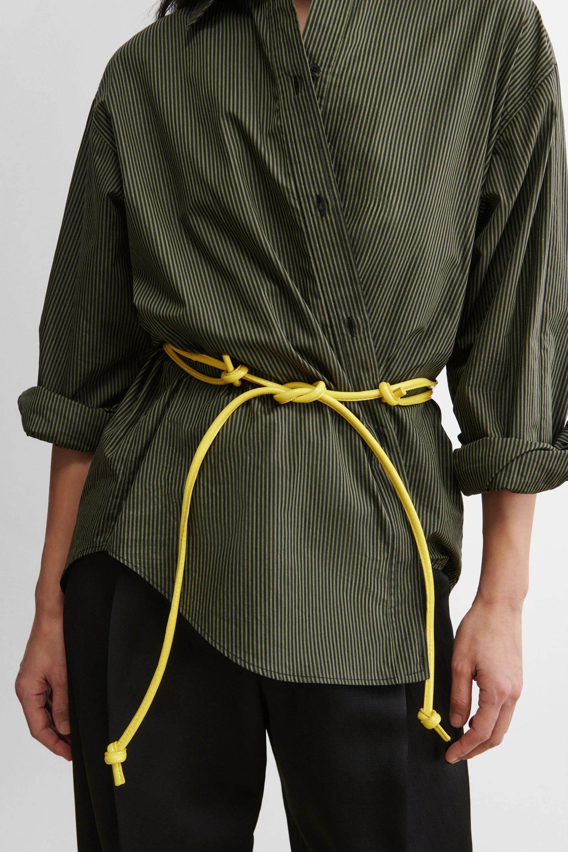 Skinny Tubular Tie Belt (Waist)