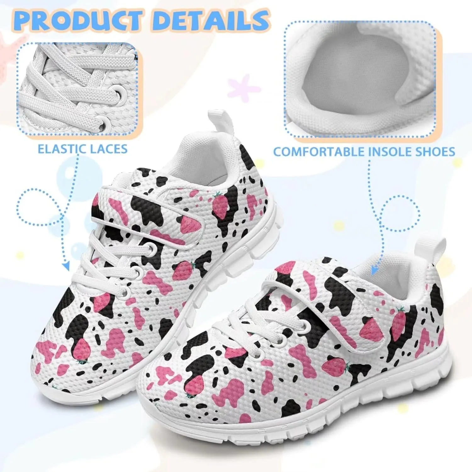 Slip On Sneakers for Girls Boys Kids Active Athleitc Trainers
