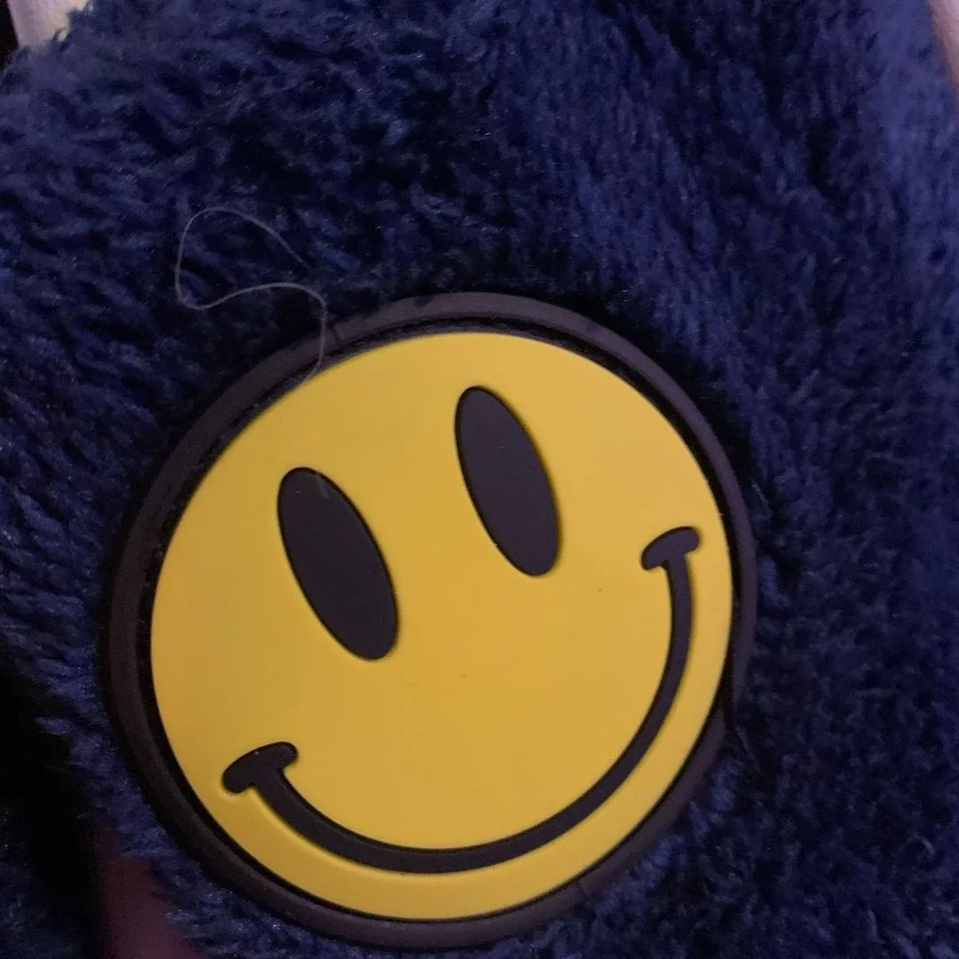Smiley Slippers - Navy Blue