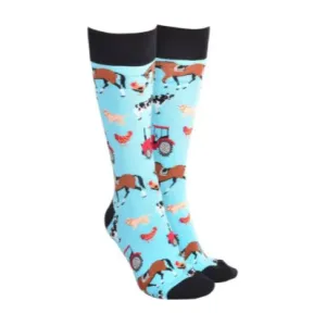 Sock Society Farmyard Socks Light Bluefar