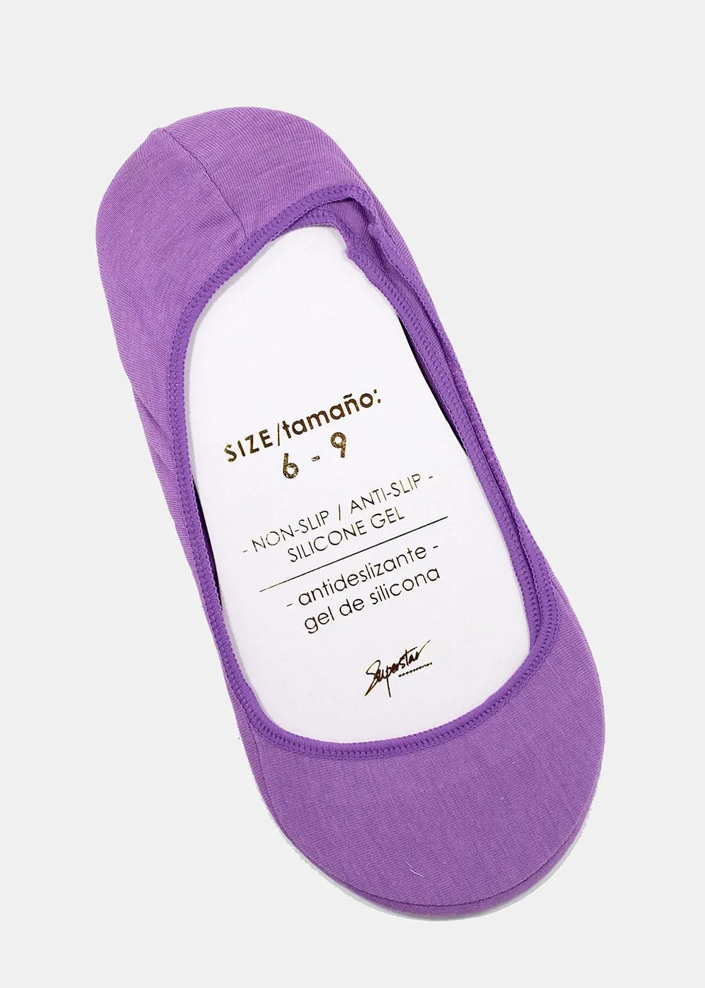 Solid Color Basic No-Show Socks