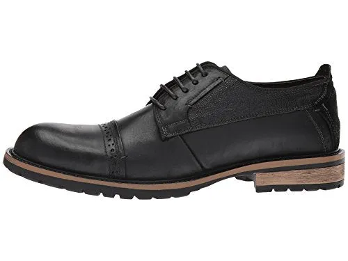 Steve Madden Men's Shandy Oxford, Black Leather, 11 US/US Size Conversion M US