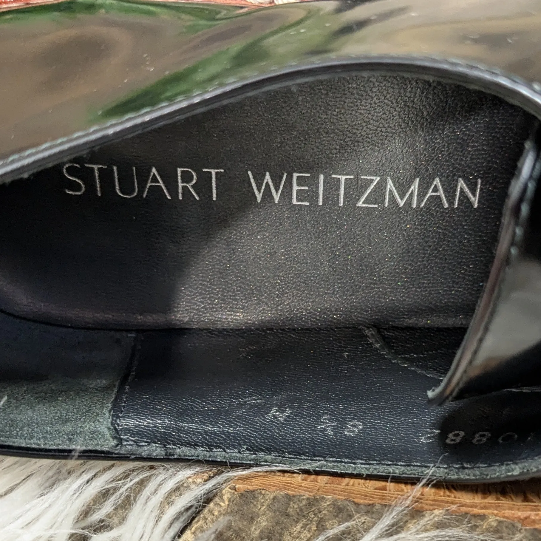 Stuart Weitzman Patent Leather Oxfords Sz 8.5