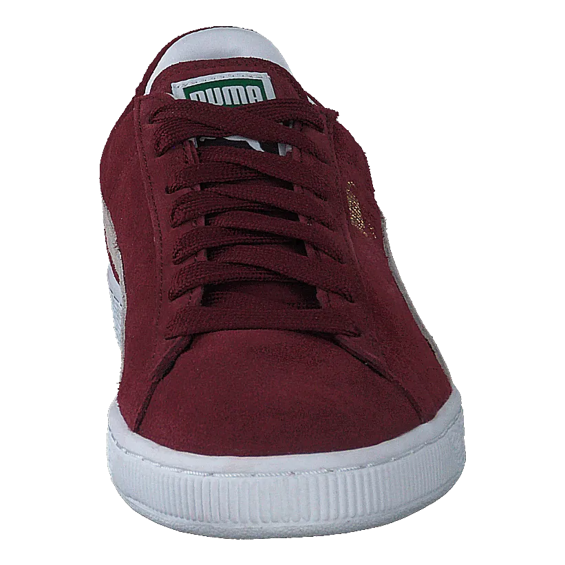 Suede Classic  Cabernet-white