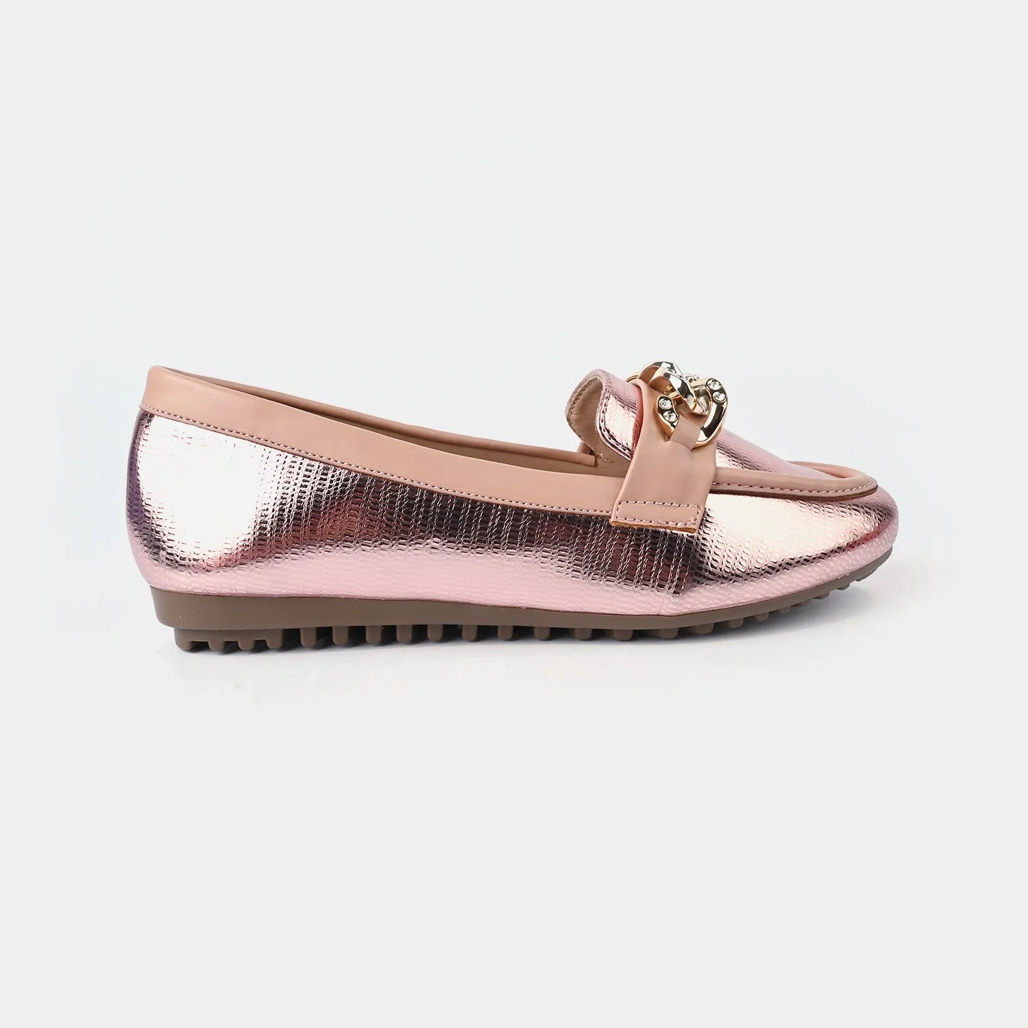 Teens Girls Loafers OS-09-Peach