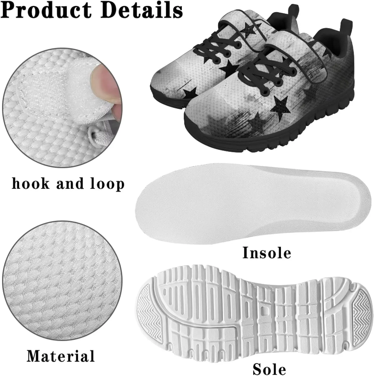 Toddler Sneakers Fashion Design Boys Tennis Shoes Breathable School Shoes