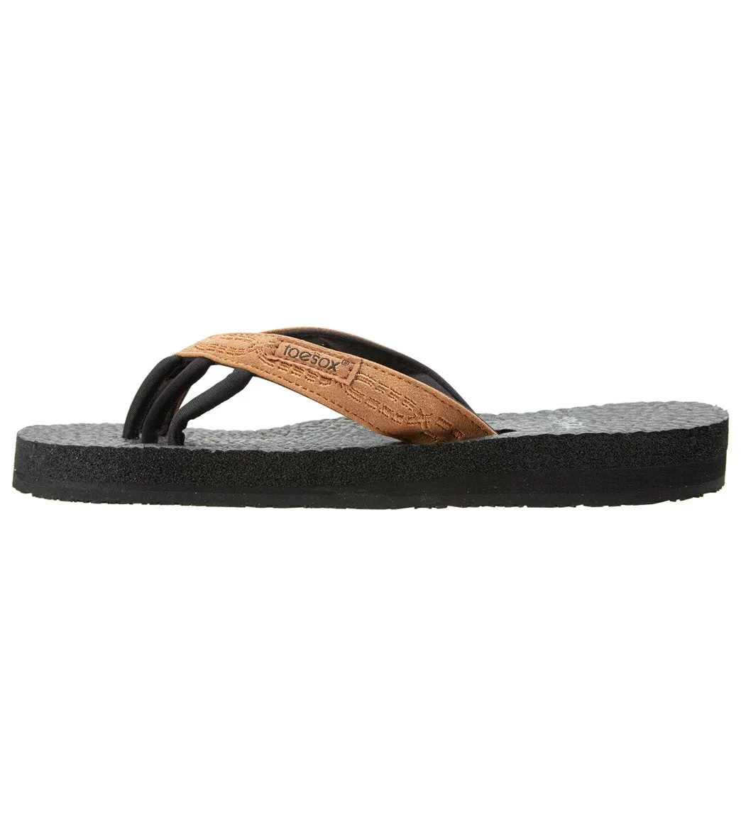 Toesox Women's Serena Flat Tan
