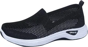 Walking Shoes Women Arch Support Slip On Sneakers Comfortable Non Slip Orthopedic Shoes Workout Running Tennis Shoes