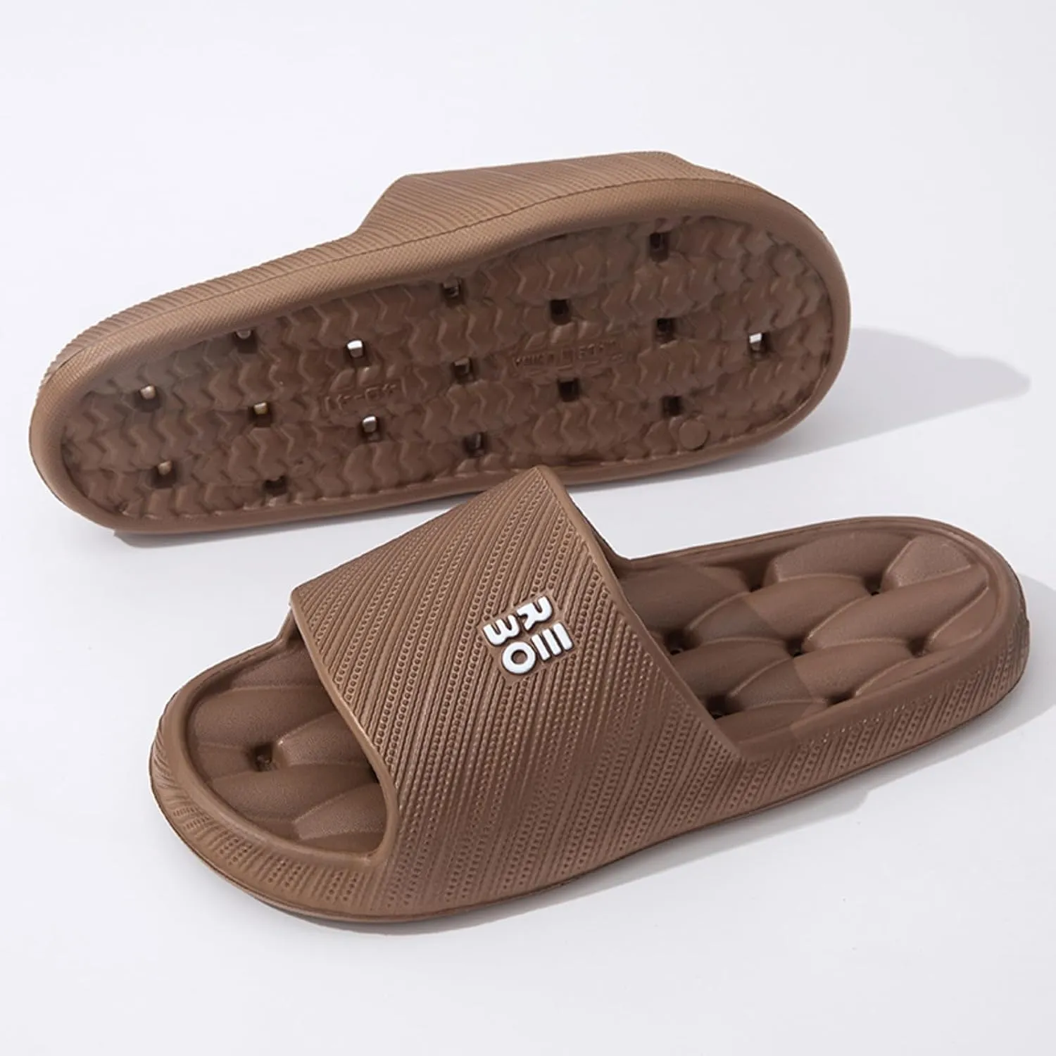 Water Leaking and Quick Drying Women's Letter Home Sandals Slip and Smell Home Slippers Fuzzy Slippers with Strap Women