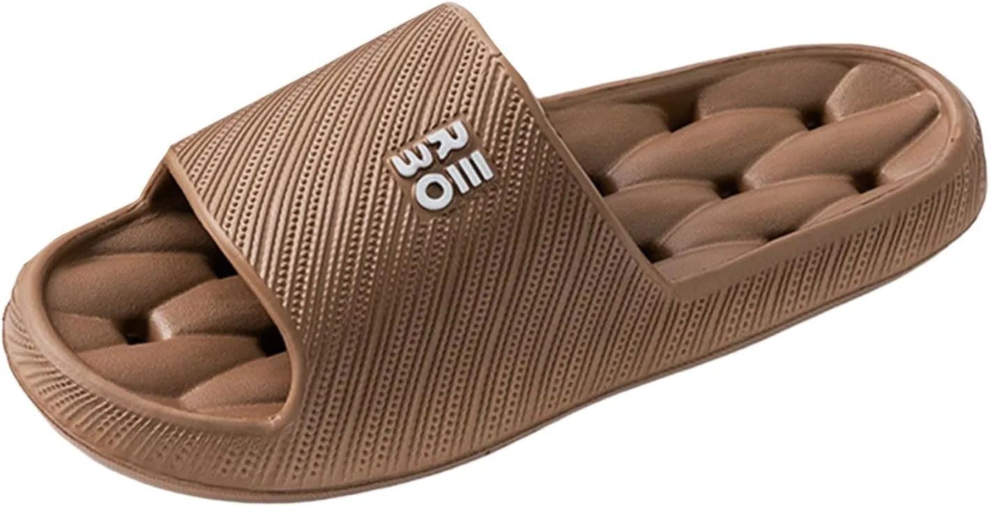 Water Leaking and Quick Drying Women's Letter Home Sandals Slip and Smell Home Slippers Fuzzy Slippers with Strap Women