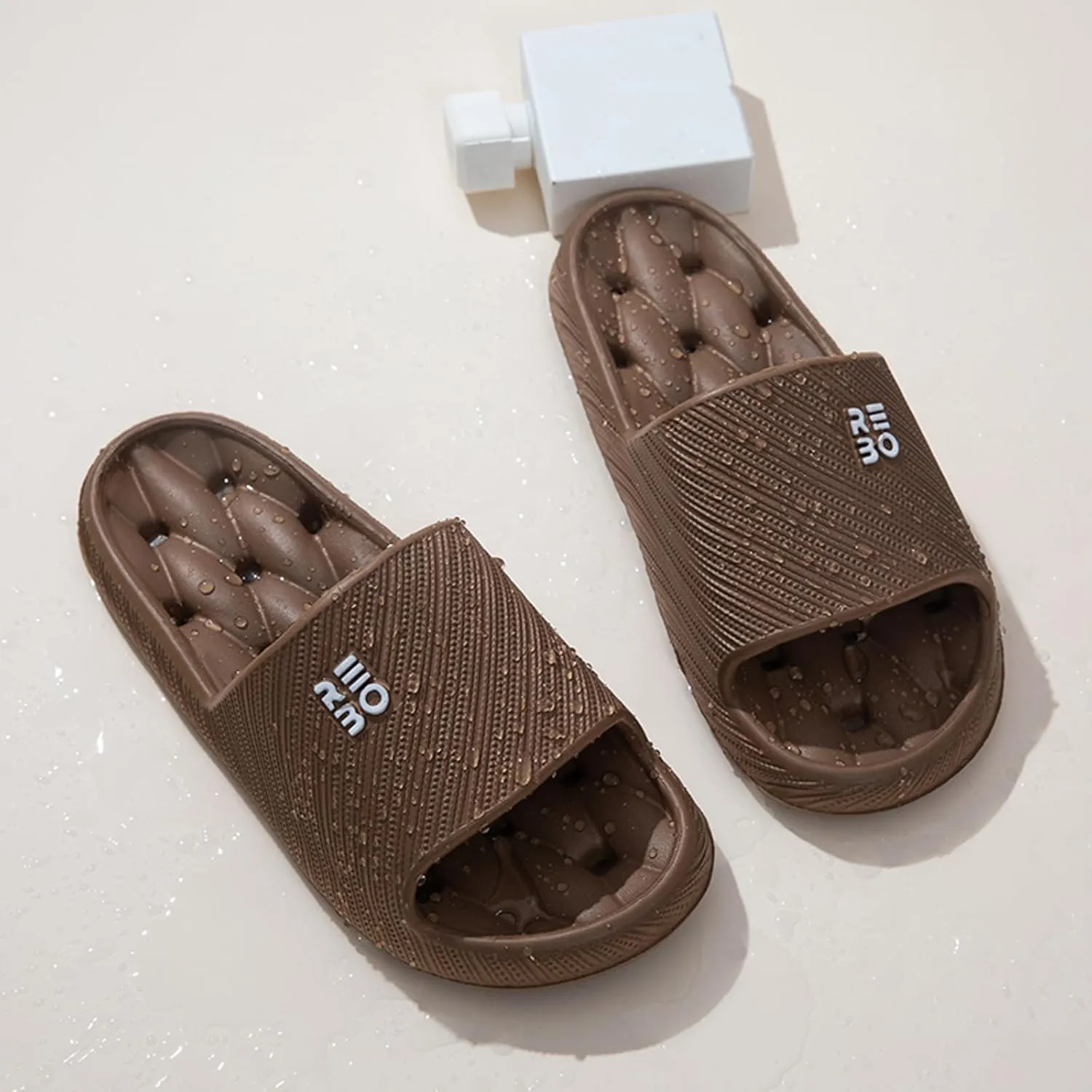 Water Leaking and Quick Drying Women's Letter Home Sandals Slip and Smell Home Slippers Fuzzy Slippers with Strap Women