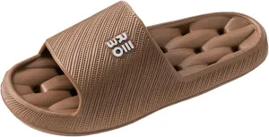 Water Leaking and Quick Drying Women's Letter Home Sandals Slip and Smell Home Slippers Fuzzy Slippers with Strap Women