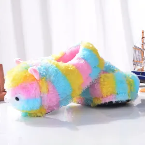 Wholesale All Inclusive Warm Couple Alpaca Plush Slippers