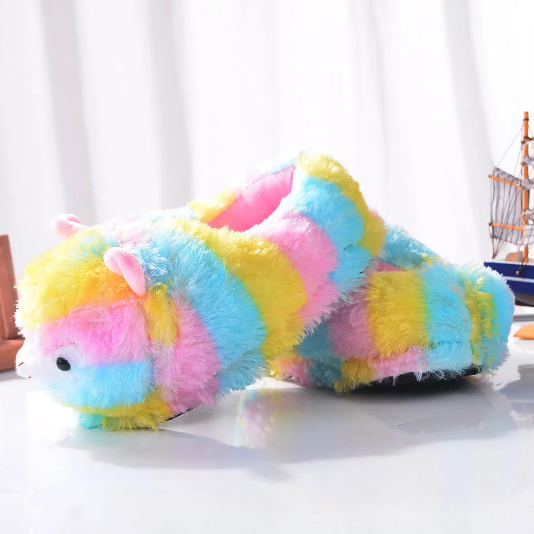 Wholesale All Inclusive Warm Couple Alpaca Plush Slippers