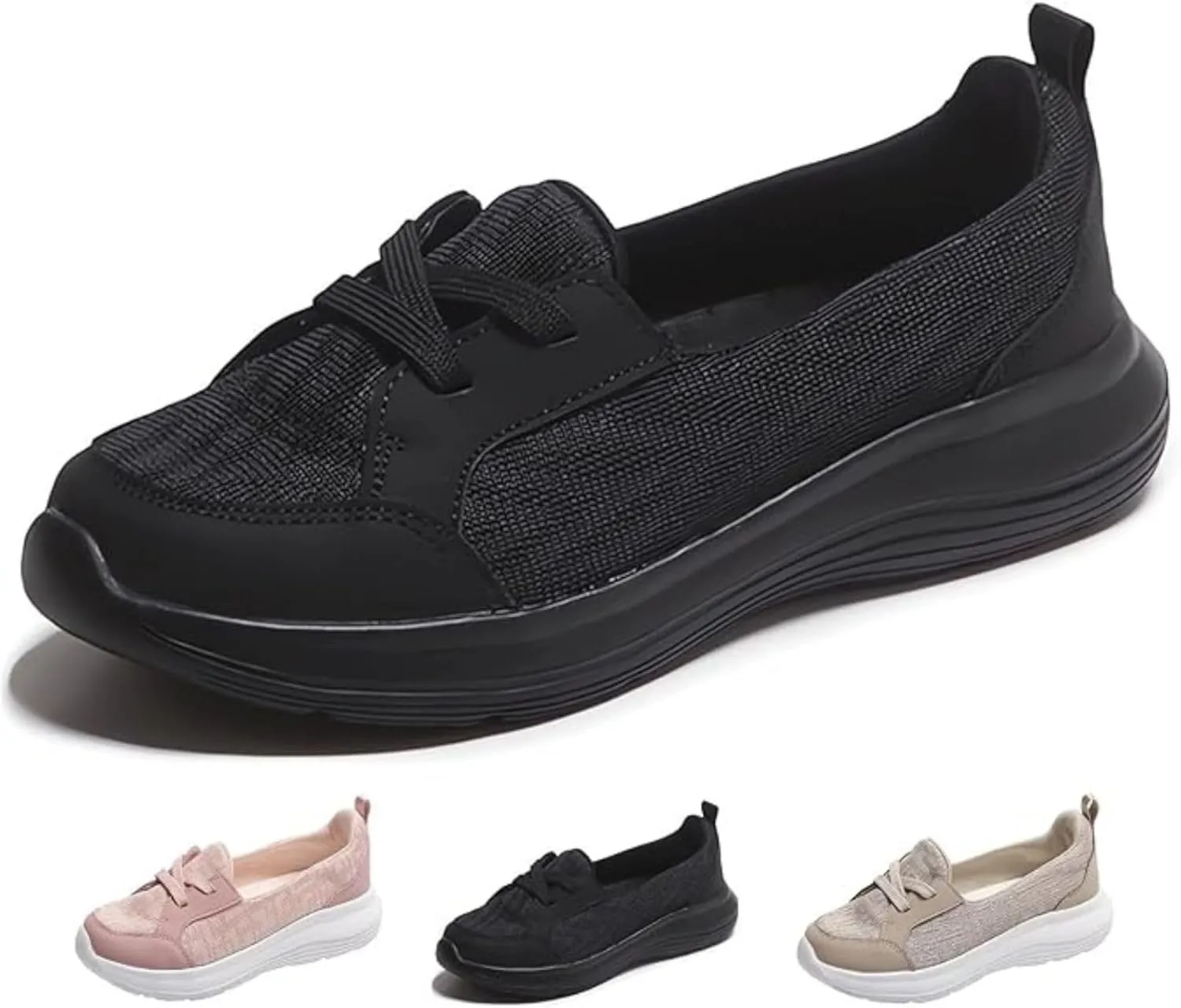 Women Comfy Orthopedic Walking Shoes,2024 Upgraded Orthopedic Women's Comfortable Slip On Arch Support Non-Slip Shoes