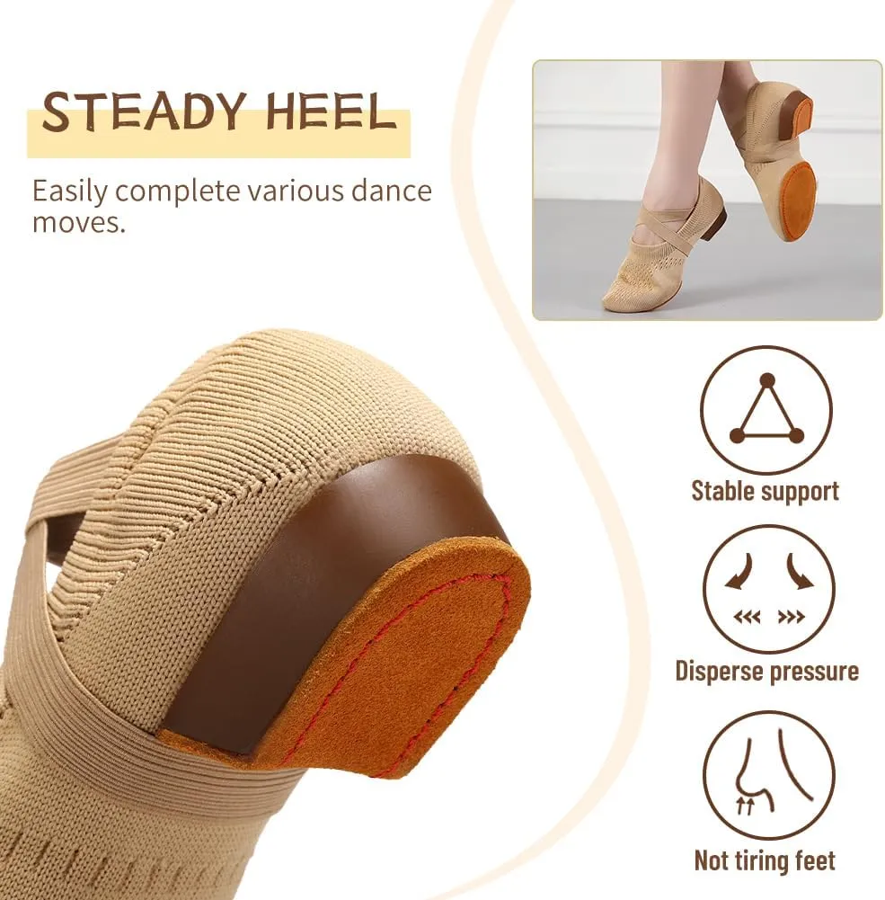Women Standard Practice Social Dance Sneaker Beginner 1" Low Heel Latin Dance Practice Shoes