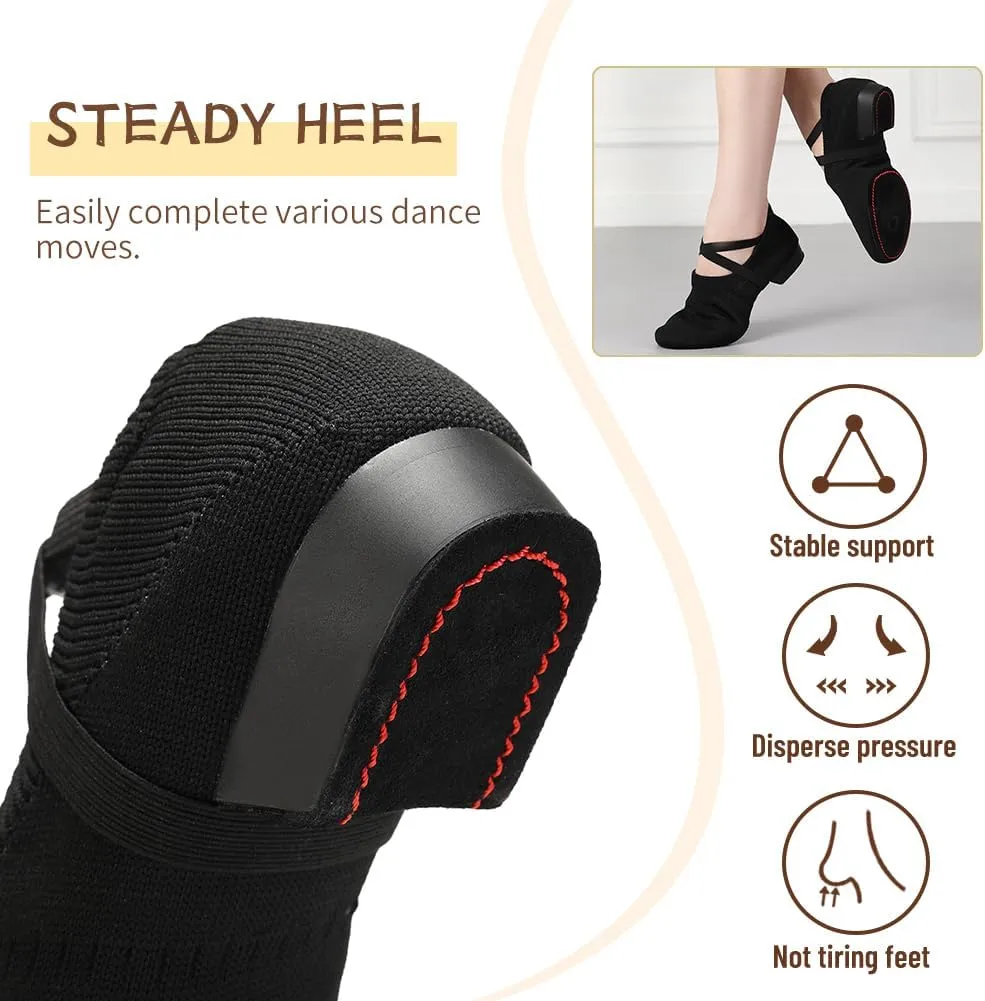 Women Standard Practice Social Dance Sneaker Beginner 1" Low Heel Latin Dance Practice Shoes