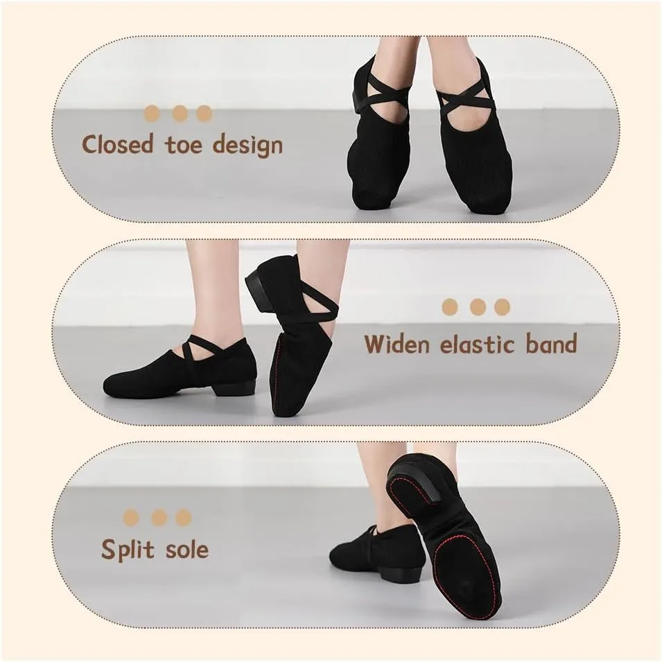 Women Standard Practice Social Dance Sneaker Beginner 1" Low Heel Latin Dance Practice Shoes