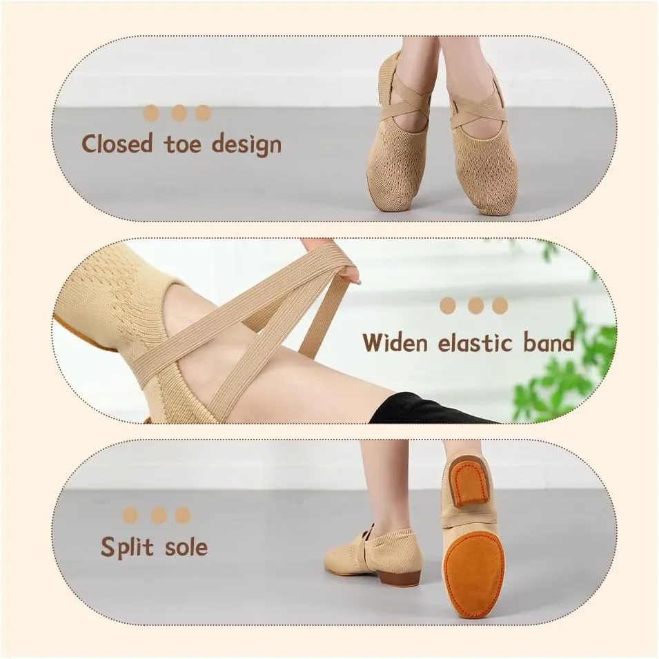 Women Standard Practice Social Dance Sneaker Beginner 1" Low Heel Latin Dance Practice Shoes