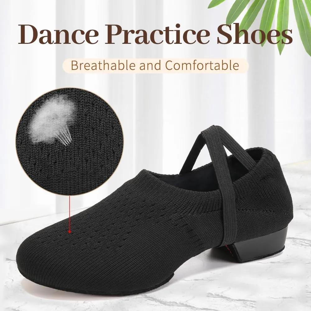 Women Standard Practice Social Dance Sneaker Beginner 1" Low Heel Latin Dance Practice Shoes