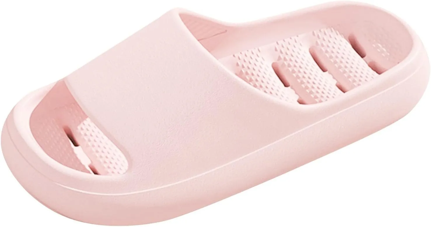 Womens Fluff Yeah Slide Slipper Summer Shower Shoes for Women and Men Massage Pool Slides Soft Cushioned Slip Slides
