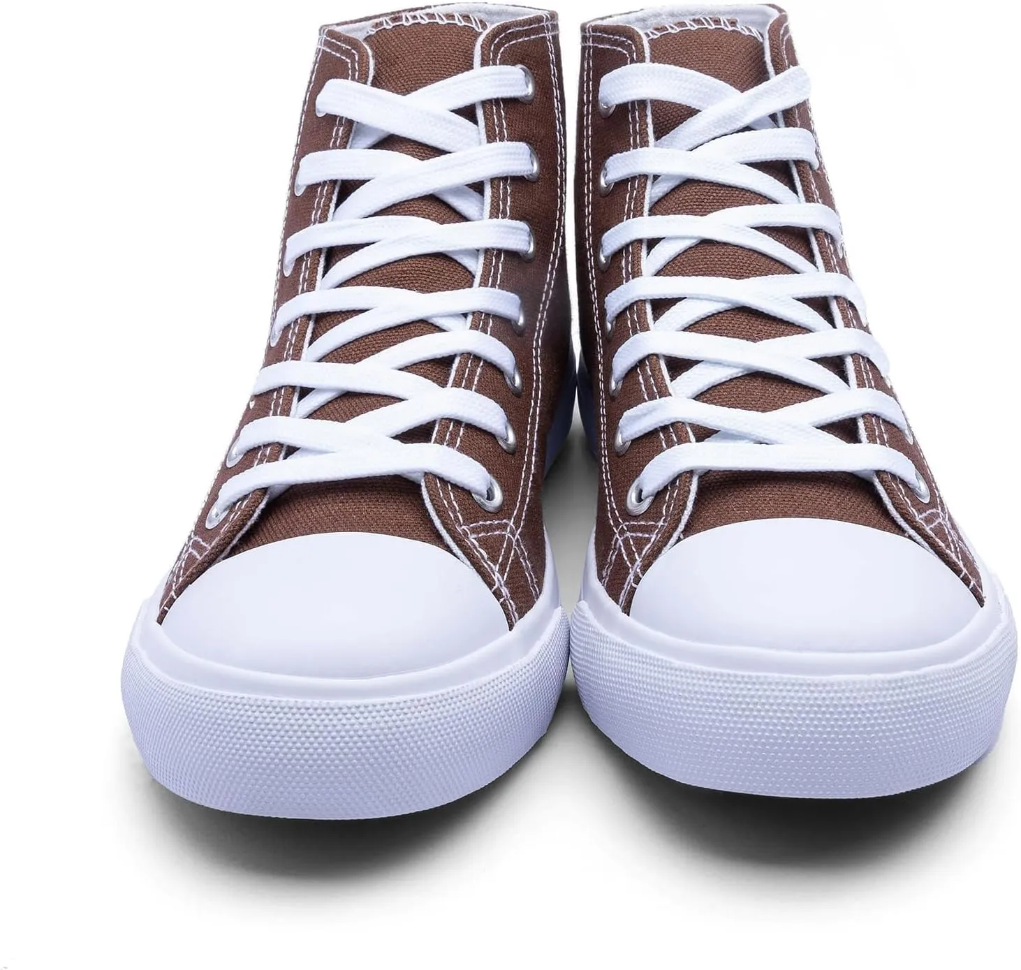 Women's High-Top Canvas Sneakers ?C Classic Lace-Up Casual Shoes with Extra Shoelaces ?C Comfortable, Stylish, and Durable