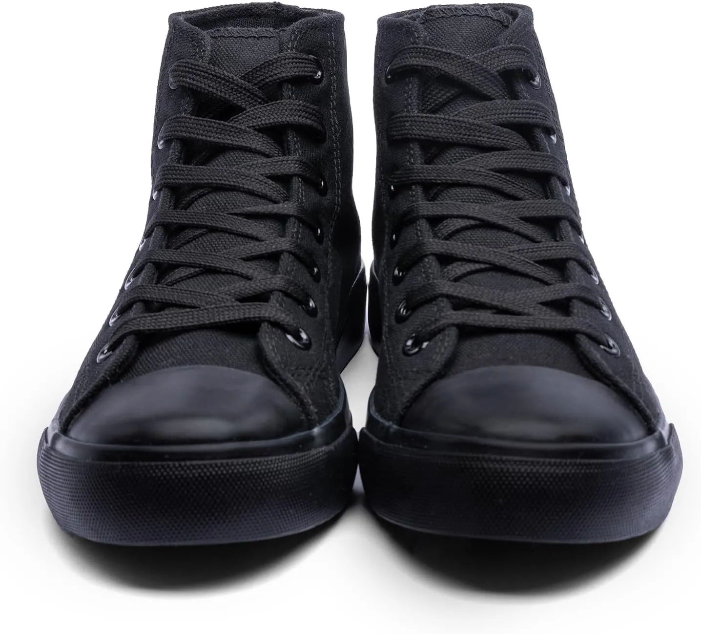 Women's High-Top Canvas Sneakers ?C Classic Lace-Up Casual Shoes with Extra Shoelaces ?C Comfortable, Stylish, and Durable