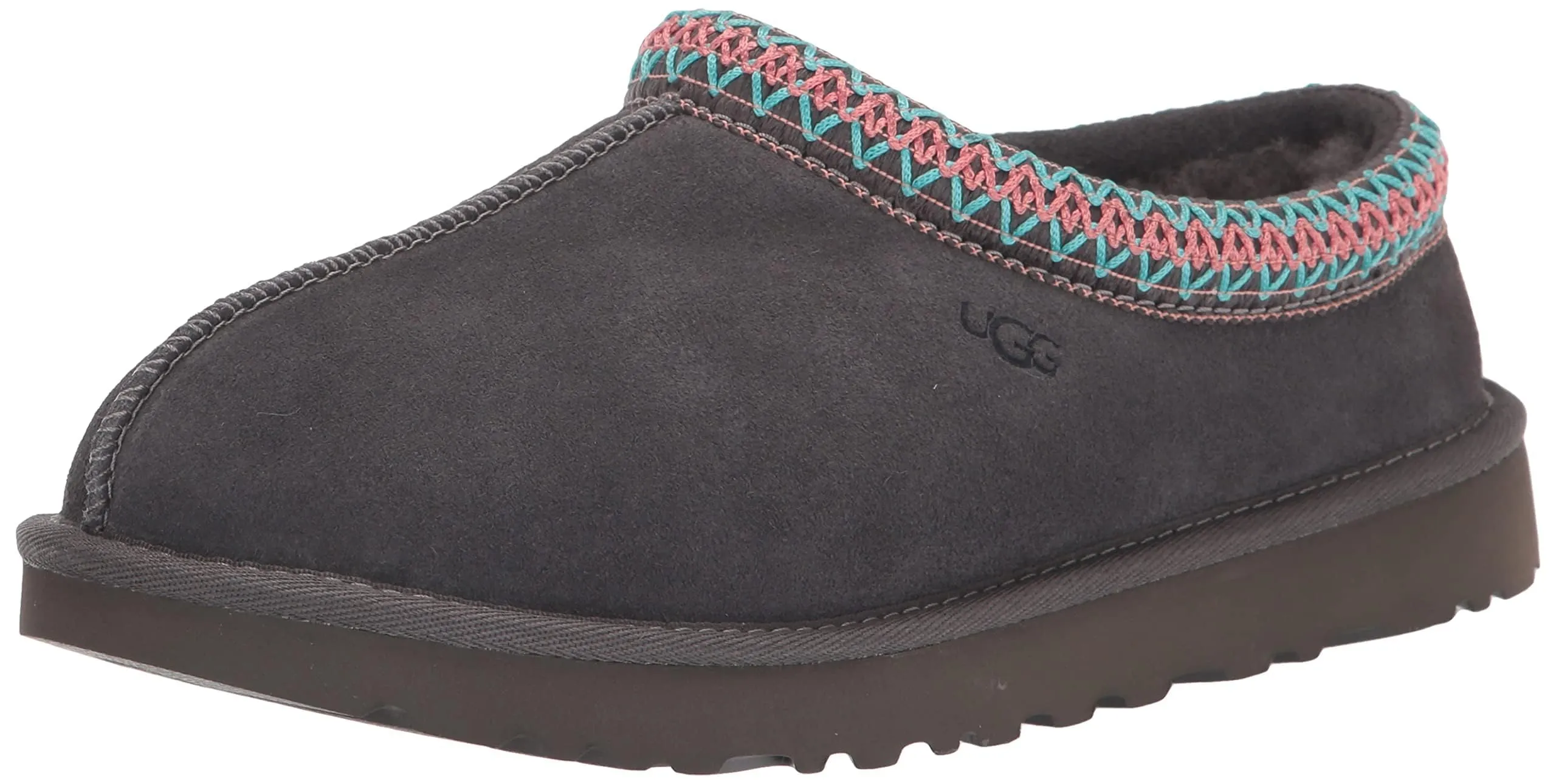 Women's Shoes UGG TASMAN Suede & Sheepskin Slippers 5955 DARK GREY