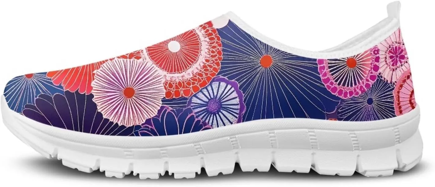 Women's Sneaker Casual Comfortable Slip On Shoes Low Top Lightweight Non-Slip Holiday Walking Sneaker for Women US 5.5-11.5
