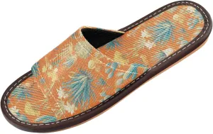 Yuiboo Blue Cactus Orange Men Women's Shower Slippers Portable Dorm Home Slides for Home Indoor Bedroom