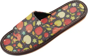 Yuiboo Colorful Apples Men Women's Fashion Slippers Reusable Dorm Home Slides for Indoor Home Hotel