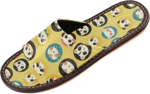 Yuiboo Cute Animal Faces Men Women's Casual Shower Slippers Summer Beach Sandals for Home Hotel Home