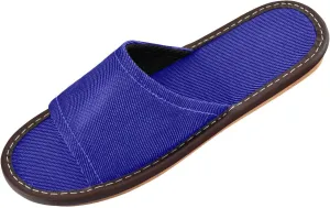 Yuiboo Navy Blue Womens Fashion Slippers Reusable Dorm Home Slides for Hotel Home Indoor